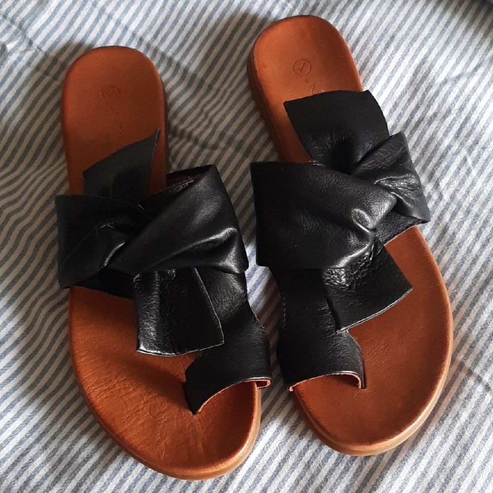 Unity in Diversity Black and Brown Sandals
